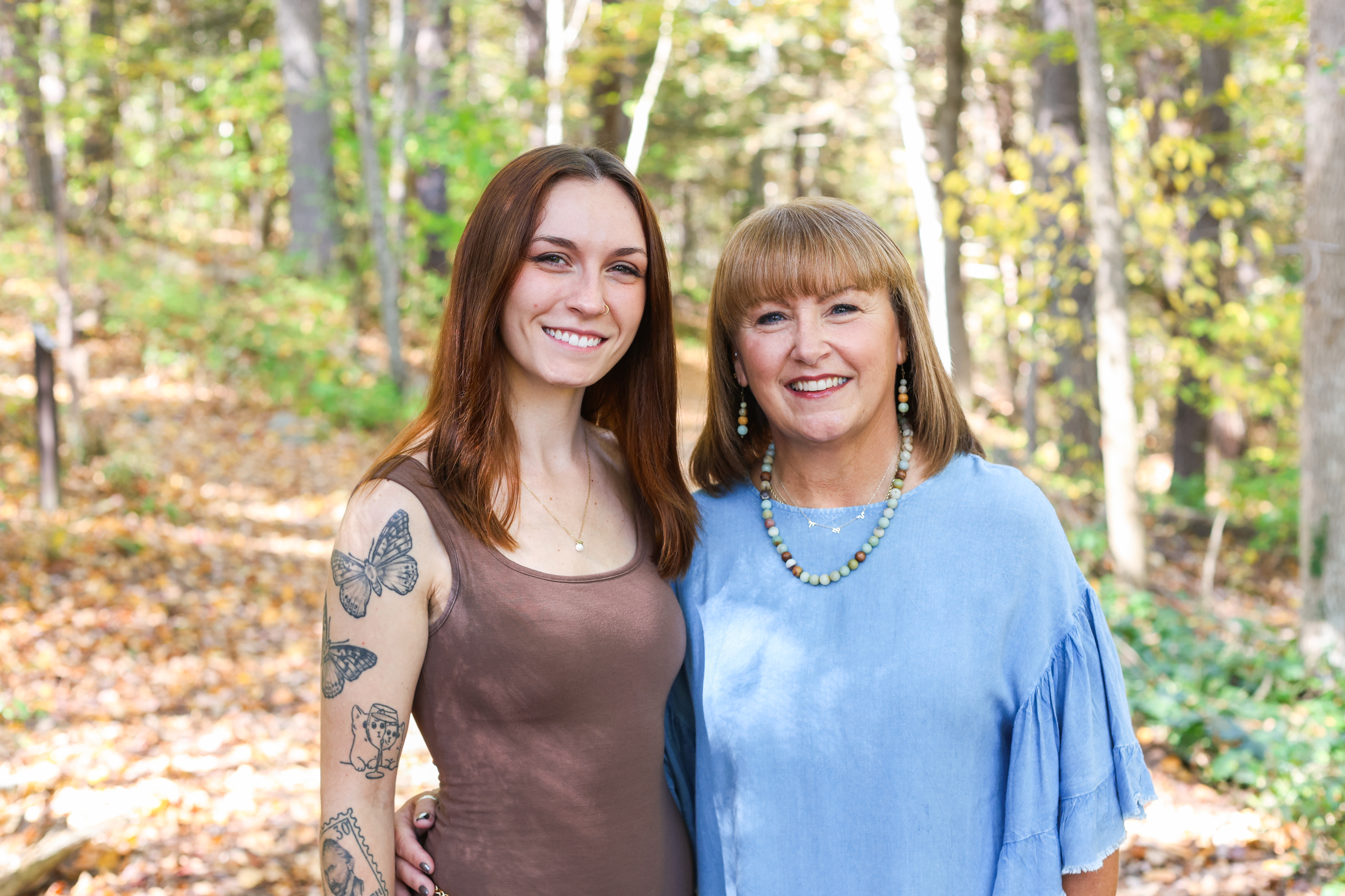 Outdoor family, mom and daugther session in Hollis, NH 